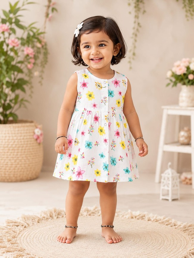 Front Open Frock